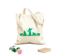 AILOONG Bolsas de compras de poliéster y algodón Silueta de Nochebuena del Bebé en la Natividad Tela de 340g/m² de grosor Reutilizable