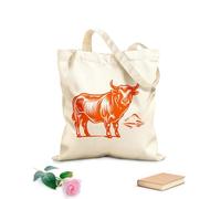 AILOONG Bolsas de compras de poliéster y algodón Tela de 340g/m² de grosor Guía de maridaje perfecto de carne y vino Reutilizable