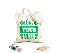 AILOONG Bolsas de lona con estampados personalizables amar Tela de 340g/m² de grosor Combina con la ropa