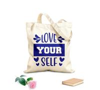 AILOONG Bolsas de lona con estampados personalizables amar Tela de 340g/m² de grosor Combina con la ropa