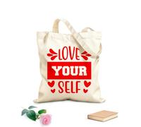 AILOONG Bolsas de lona con estampados personalizables amar Tela de 340g/m² de grosor Combina con la ropa