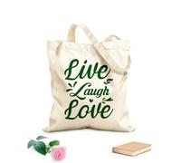 AILOONG Bolsas de lona con estampados personalizables amar Tela de 340g/m² de grosor Combina con la ropa