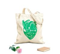 AILOONG Bolsas de lona con estampados personalizables astrología surrealista del corazón Tela de 340g/m² de grosor Combina con la ropa