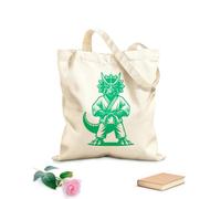 AILOONG Bolsas de lona con estampados personalizables El dinosaurio karateka se encuentra en posición de combate listo Tela de 340g/m² de grosor Combina con la ropa