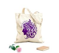 AILOONG Bolsas de lona con estampados personalizables hindú shiva dios cabeza silueta vactor Tela de 340g/m² de grosor Combina con la ropa