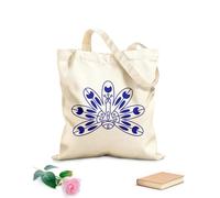 AILOONG Bolsas de lona con estampados personalizables iconos de la cultura india Tela de 340g/m² de grosor Combina con la ropa