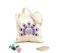 AILOONG Bolsas de lona con estampados personalizables iconos de la cultura india Tela de 340g/m² de grosor Combina con la ropa