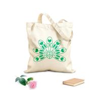 AILOONG Bolsas de lona con estampados personalizables iconos de la cultura india Tela de 340g/m² de grosor Combina con la ropa