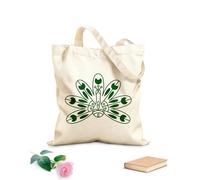 AILOONG Bolsas de lona con estampados personalizables iconos de la cultura india Tela de 340g/m² de grosor Combina con la ropa