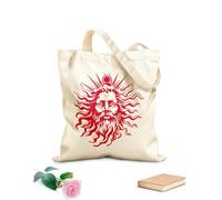 AILOONG Bolsas de lona con estampados personalizables Imagen de Helios, dios del sol, mitología griega Tela de 340g/m² de grosor Combina con la ropa