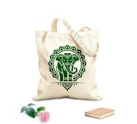 AILOONG Bolsas de lona con estampados personalizables La grandeza del elefante de la India Tela de 340g/m² de grosor Combina con la ropa