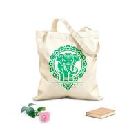 AILOONG Bolsas de lona con estampados personalizables La grandeza del elefante de la India Tela de 340g/m² de grosor Combina con la ropa