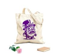 AILOONG Bolsas de lona con estampados personalizables mezcla de duendes y monstruos Tela de 340g/m² de grosor Combina con la ropa