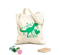 AILOONG Bolsas de lona con estampados personalizables Robo corazones, día de San Valentín, corazón, amor, sé mío, vacaciones Tela de 340g/m² de grosor Combina con la ropa