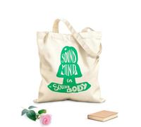 AILOONG Bolsas de lona con estampados personalizables salud deporte cuerpo y mente Tela de 340g/m² de grosor Combina con la ropa