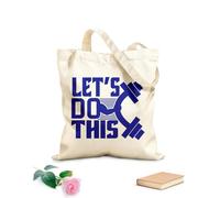 AILOONG Bolsas de lona con estampados personalizables Vamos a hacer que este gimnasio se pueda utilizar. Tela de 340g/m² de grosor Combina con la ropa