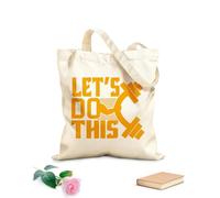 AILOONG Bolsas de lona con estampados personalizables Vamos a hacer que este gimnasio se pueda utilizar. Tela de 340g/m² de grosor Combina con la ropa