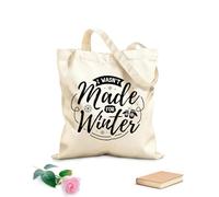 AILOONG Bolsas de lona con estampados personalizables Yo no fui hecho Tela de 12 oz de grosor Combina con la ropa 31x36cm Mediano