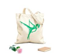 AILOONG Bolsas de lona con impresión digital Baile de pole dance plano dibujado a mano Tela de 340g/m² de grosor Se usa como neceser