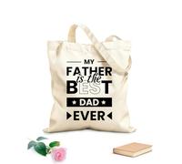 AILOONG Bolsas de lona con impresión digital Citas de padre, tipografía moderna y de moda. Tela de 12 oz de grosor Se usa como neceser 25x30cm Pequeño