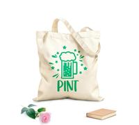 AILOONG Bolsas de lona con impresión digital Conjunto tipográfico de papá y yo Tela de 340g/m² de grosor Se usa como neceser
