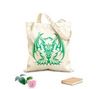 AILOONG Bolsas de lona con impresión digital Imágenes de diseño de demonios, niño diablo, diablo Tela de 340g/m² de grosor Se usa como neceser