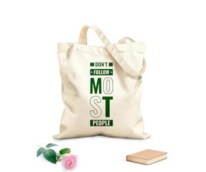 AILOONG Bolsas de lona con impresión digital No sigas a la mayoría de la gente, tipografía motivacional e inspiradora moderna. Tela de 340g/m² de grosor Se usa como neceser