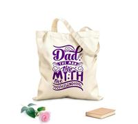 AILOONG Bolsas de lona con impresión digital Papá hombre leyenda día del padre Tela de 340g/m² de grosor Se usa como neceser