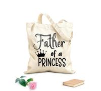 AILOONG Bolsas de lona con impresión digital Tela de 12 oz de grosor Conjunto tipográfico de papá y yo Se usa como neceser 25x30cm Pequeño