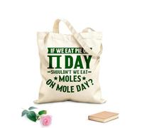 AILOONG Bolsas de lona con impresión digital Tela de 340g/m² de grosor Come pastel el día de Pi, amante de las matemáticas y la ciencia. Se usa como neceser