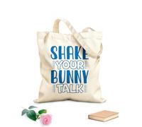 AILOONG Bolsas de lona con impresión digital Tela de 340g/m² de grosor Conejito de Pascua, salto, ladrón, caza, mi primer bebé Se usa como neceser