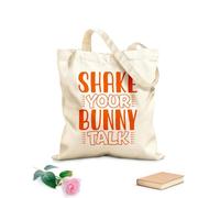 AILOONG Bolsas de lona con impresión digital Tela de 340g/m² de grosor Conejito de Pascua, salto, ladrón, caza, mi primer bebé Se usa como neceser