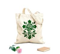 AILOONG Bolsas de lona con impresión digital Tela de 340g/m² de grosor Diseño de silueta de cruz y rosas Se usa como neceser
