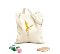 AILOONG Bolsas de lona con impresión digital Tela de 340g/m² de grosor Dragón de fantasía con alas extendidas sobre una espada, obra de arte original Se usa como neceser