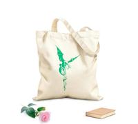 AILOONG Bolsas de lona con impresión digital Tela de 340g/m² de grosor Dragón de fantasía con alas extendidas sobre una espada, obra de arte original Se usa como neceser