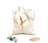 AILOONG Bolsas de lona con impresión digital Tela de 340g/m² de grosor Dragón de fantasía con alas extendidas sobre una espada, obra de arte original Se usa como neceser
