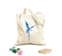 AILOONG Bolsas de lona con impresión digital Tela de 340g/m² de grosor Dragón de fantasía con alas extendidas sobre una espada, obra de arte original Se usa como neceser