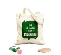 AILOONG Bolsas de lona con impresión digital Tela de 340g/m² de grosor Enamórate de ti mismo cita motivacional Se usa como neceser