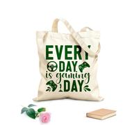 AILOONG Bolsas de lona con impresión digital Tela de 340g/m² de grosor Todos los días son días de juego, citas de juegos, emblemas de videojuegos, amor por los juegos. Se usa como neceser