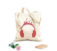 AILOONG Bolsas de mano de poliéster y algodón Auriculares Música Reproducir DJ Adolescente Escuchar Canciones Tela de 340g/m² de grosor Se usa como neceser