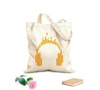 AILOONG Bolsas de mano de poliéster y algodón Auriculares Música Reproducir DJ Adolescente Escuchar Canciones Tela de 340g/m² de grosor Se usa como neceser