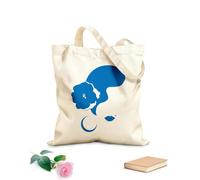 AILOONG Bolsas de mano de poliéster y algodón Bailarina española, mujer, cara, flor, baile flamenco Tela de 340g/m² de grosor Se usa como neceser