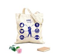 AILOONG Bolsas de mano de poliéster y algodón Bajar de peso Dieta Entrenamiento Gimnasio Cardio Deporte Tela de 340g/m² de grosor Se usa como neceser