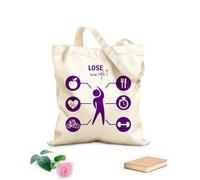 AILOONG Bolsas de mano de poliéster y algodón Bajar de peso Dieta Entrenamiento Gimnasio Cardio Deporte Tela de 340g/m² de grosor Se usa como neceser