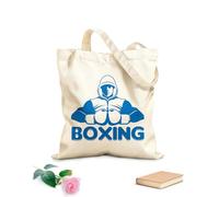 AILOONG Bolsas de mano de poliéster y algodón Club de Boxeo Palabra Boxeador Deportes Tela de 340g/m² de grosor Se usa como neceser