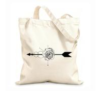 AILOONG Bolsas de mano de poliéster y algodón Floristería Rose Arrow ación Tela de 12 oz de grosor Se usa como neceser 25x30cm Pequeño