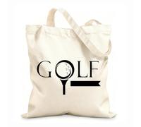 AILOONG Bolsas de mano de poliéster y algodón Golf Palabra Golfista Juego Deportivo Buenos Fans Tela de 12 oz de grosor Se usa como neceser 35x40cm Grande