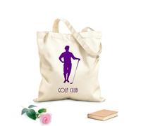 AILOONG Bolsas de mano de poliéster y algodón Juego de logotipos de clubes de golf, golfista retro vintage Tela de 340g/m² de grosor Se usa como neceser