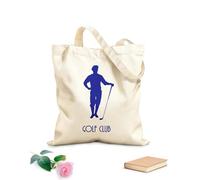 AILOONG Bolsas de mano de poliéster y algodón Juego de logotipos de clubes de golf, golfista retro vintage Tela de 340g/m² de grosor Se usa como neceser