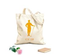 AILOONG Bolsas de mano de poliéster y algodón Juego de logotipos de clubes de golf, golfista retro vintage Tela de 340g/m² de grosor Se usa como neceser